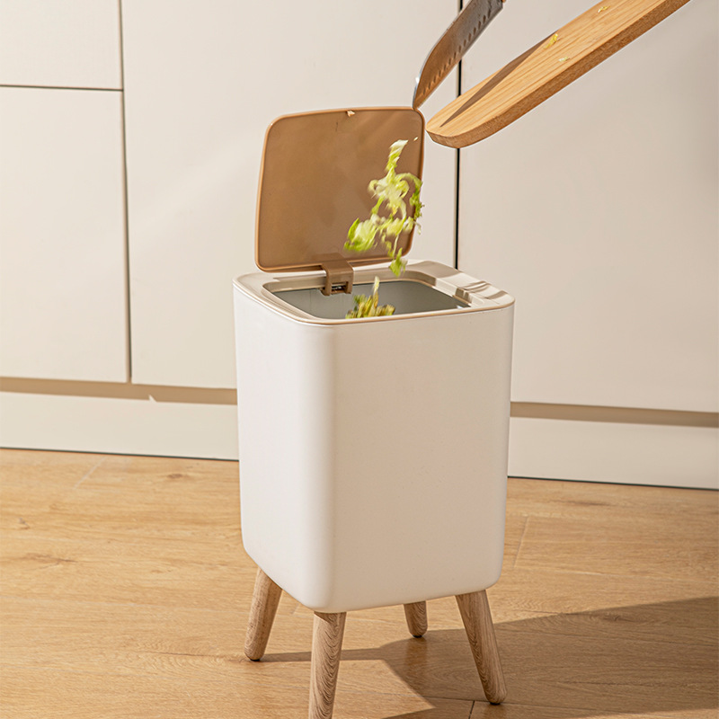 Lixeira de Madeira Branca de 1 - Commercial Kitchen Bin avaliação e preço